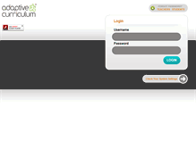 Tablet Screenshot of frontend.adaptivecurriculum.com